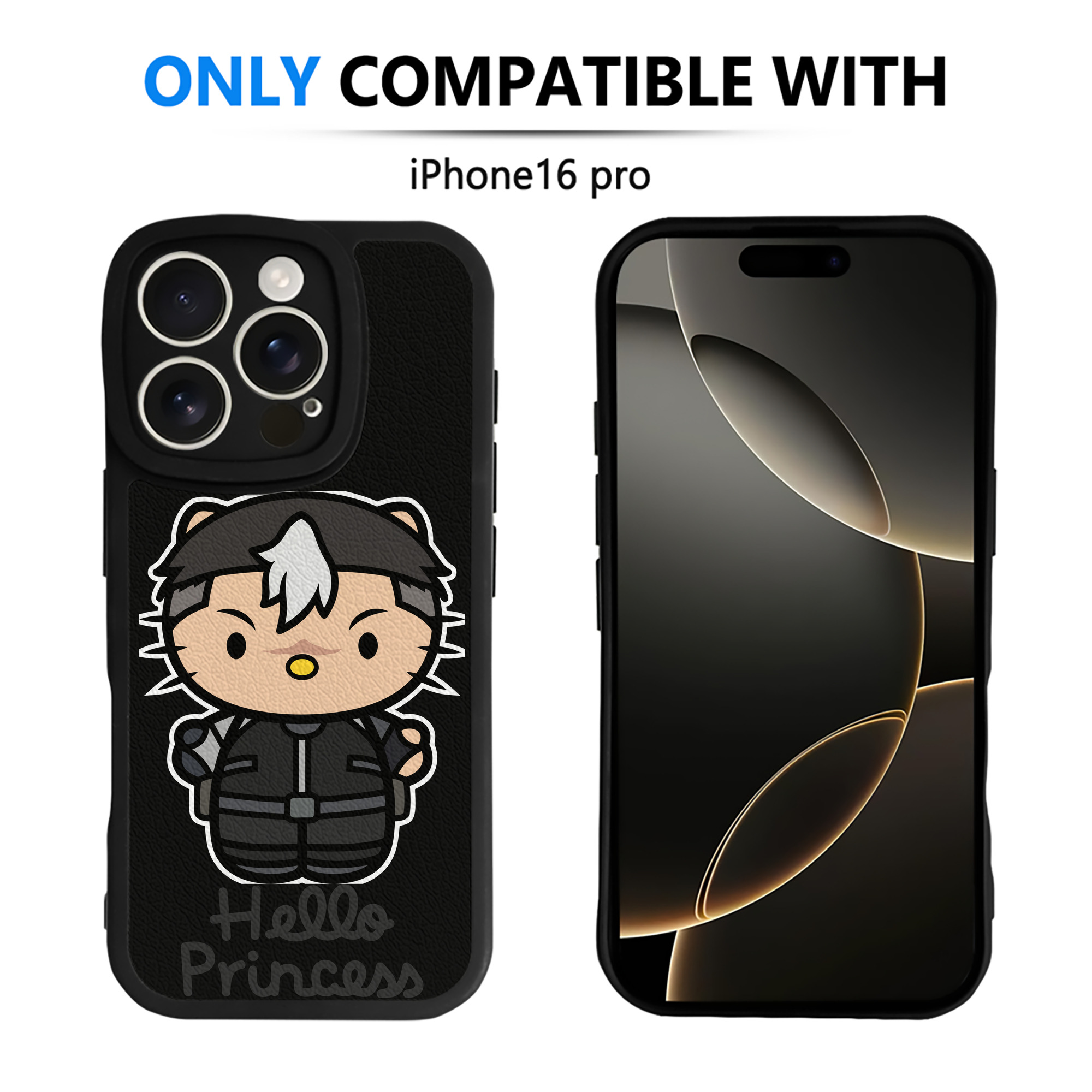 （画像用） Hello Kitty ハローキティ 【iPhone 16シリーズ対応】シリコンスマホケース（レザー調） 材質：シリコン